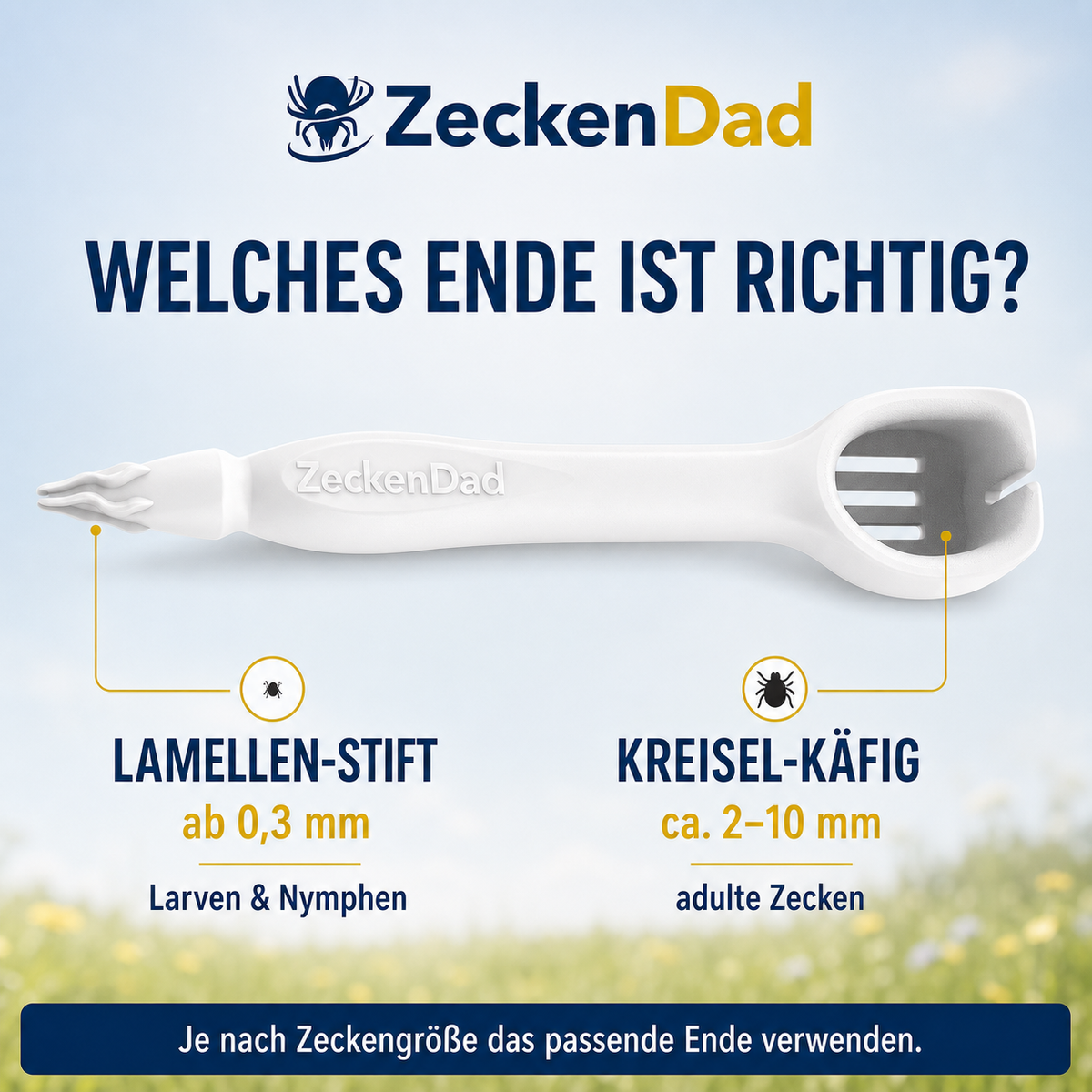 ZeckenDad - Zeckenentferner für alle Zecken
