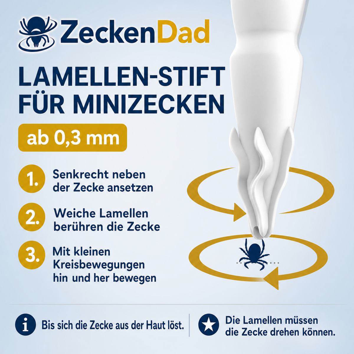 ZeckenDad - Zeckenentferner für alle Zecken
