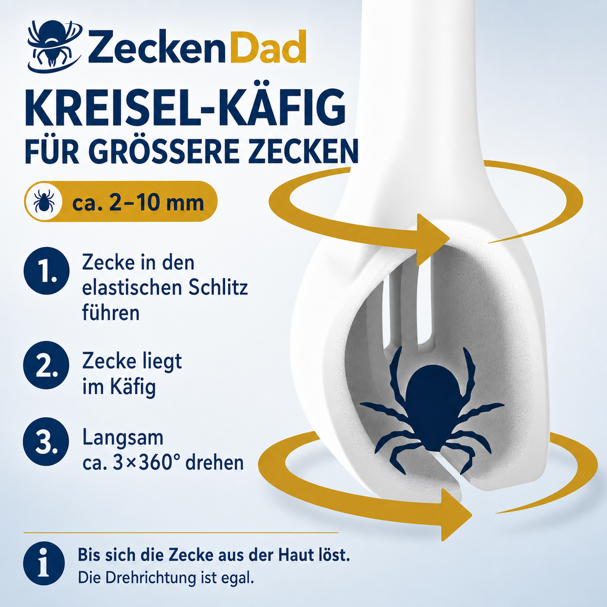 ZeckenDad - Zeckenentferner für alle Zecken
